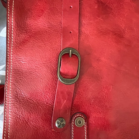 Patricia Nash Crossbody- Red Leather. Never Used. - Picture 5 of 9